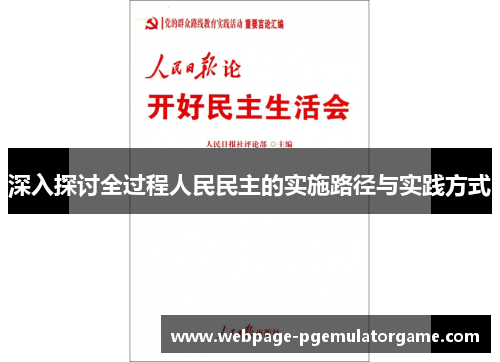 深入探讨全过程人民民主的实施路径与实践方式