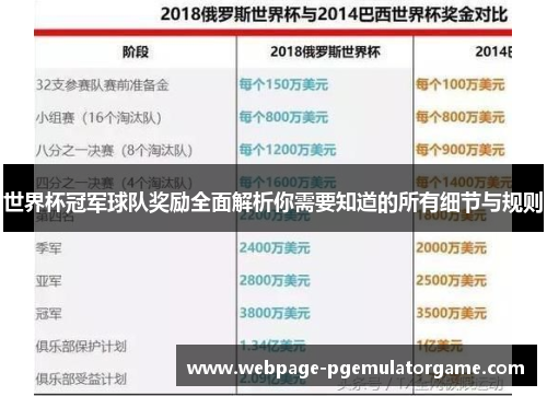 世界杯冠军球队奖励全面解析你需要知道的所有细节与规则