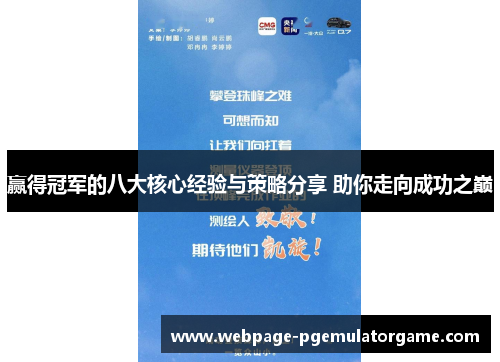 赢得冠军的八大核心经验与策略分享 助你走向成功之巅